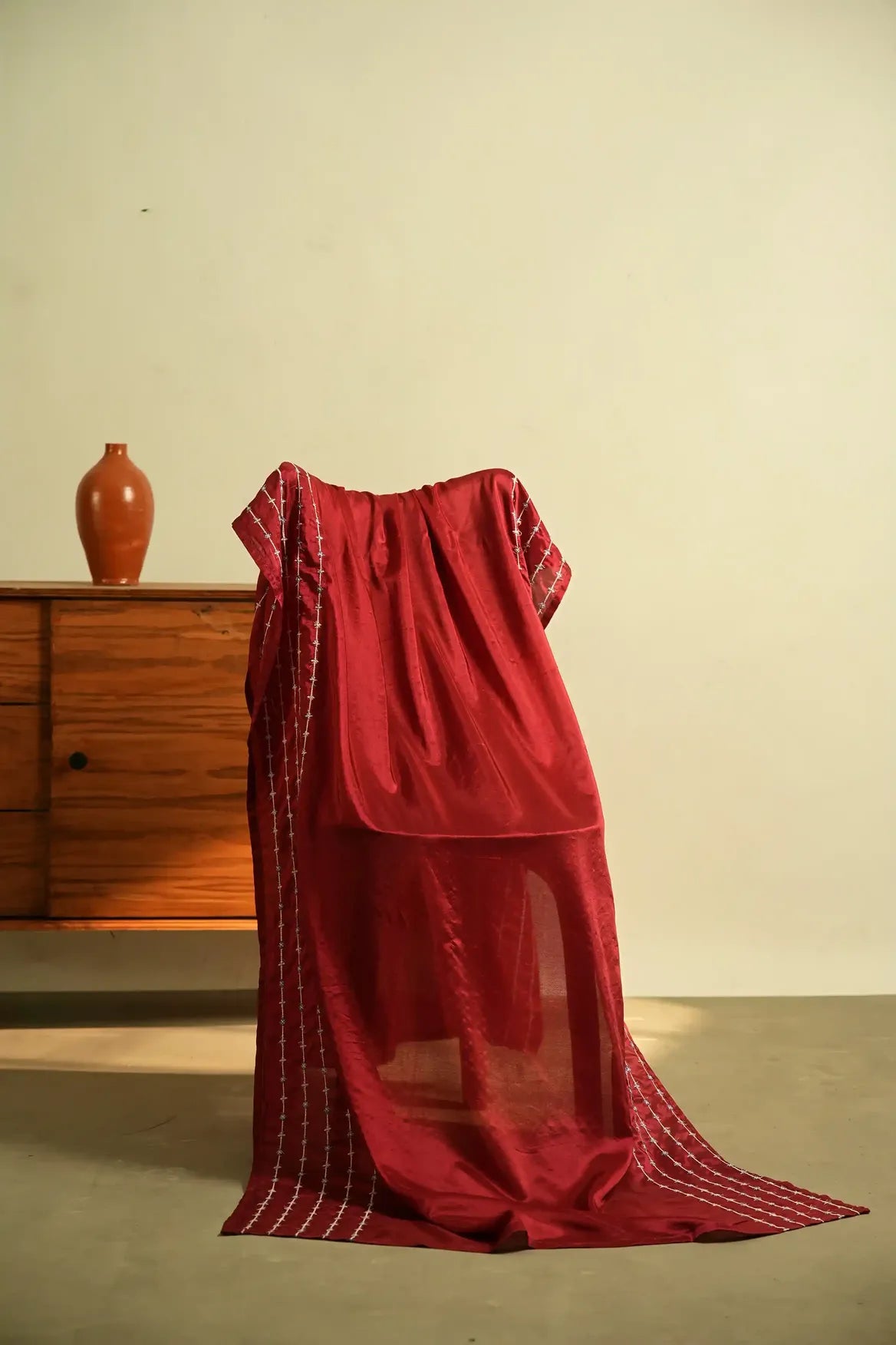 Dupatta - Scarlet